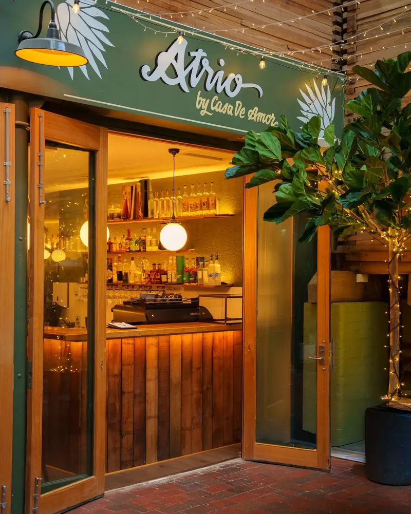 Atrio Bar entrance inside Gibsons Mill