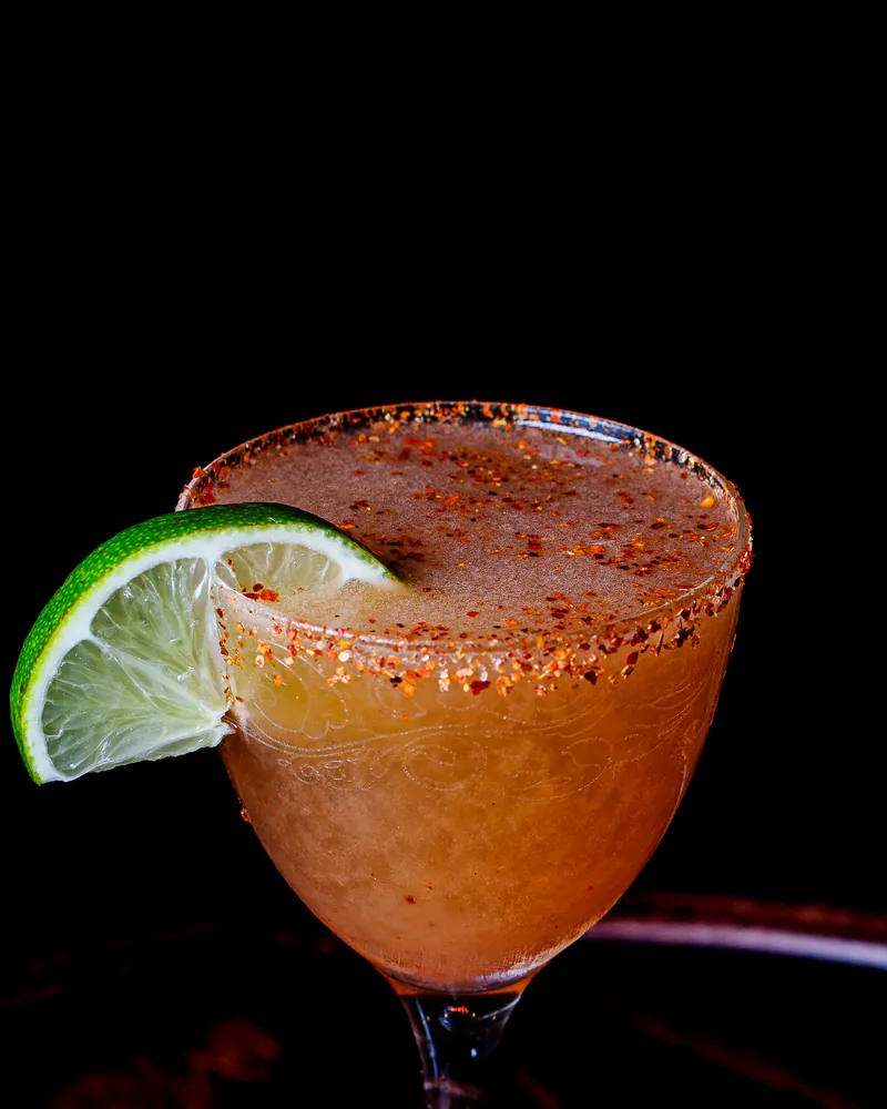 Margarita with lime and a chilli-salt rim at Atrio